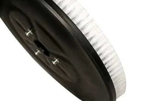 22-inch heavy duty white disk scrub brush with medium gauge bristles for SUNMAX scrubbers
