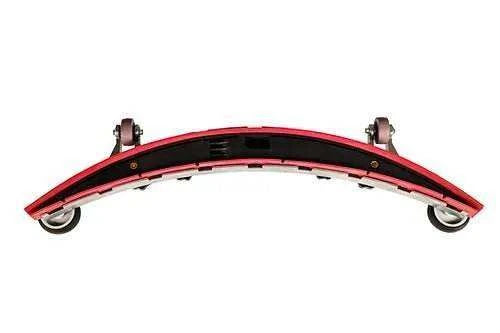 Aluminum floor scrubber squeegee assembly for RT50 and RT70 models with adjustable knobs and wheels