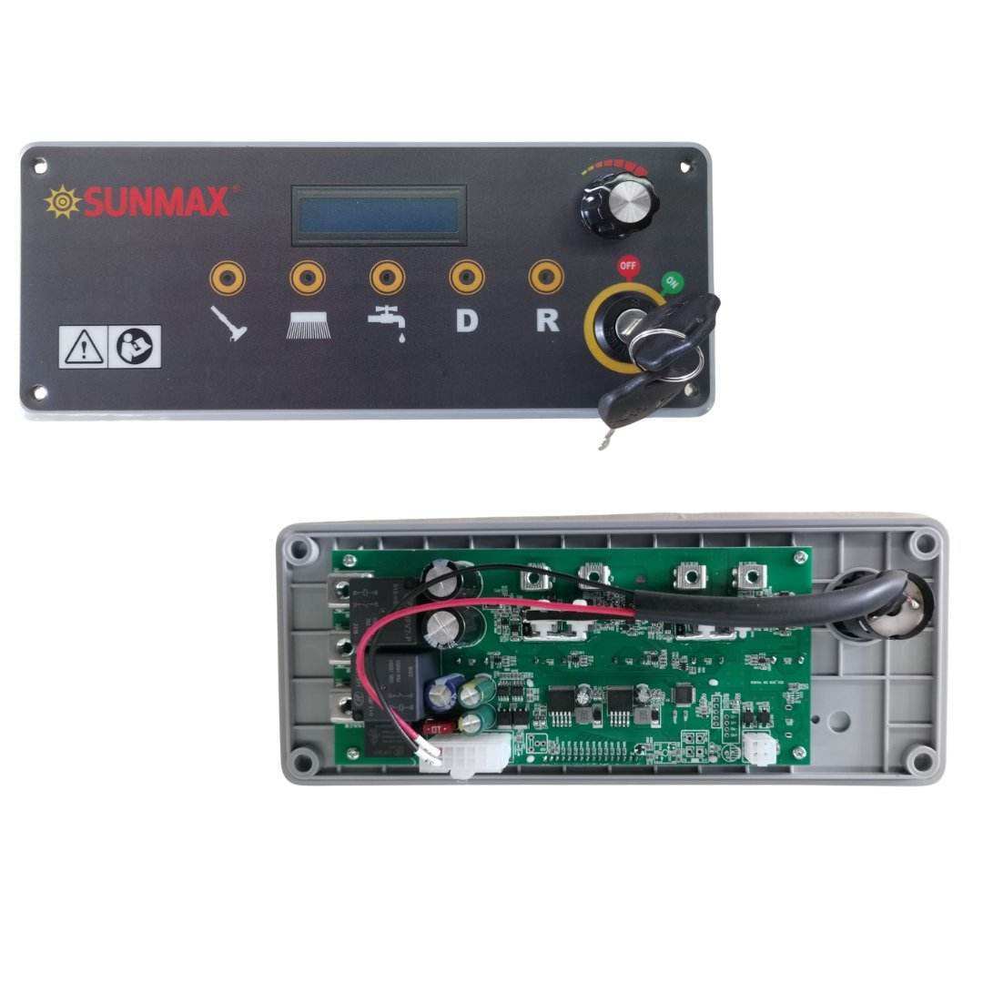 SUNMAX RT50D battery powered floor scrubber control panel set with circuit and speed control switch