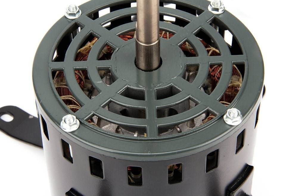 Motor for RT900A air mover carpet dryer blower floor fan showing metal housing and central shaft.