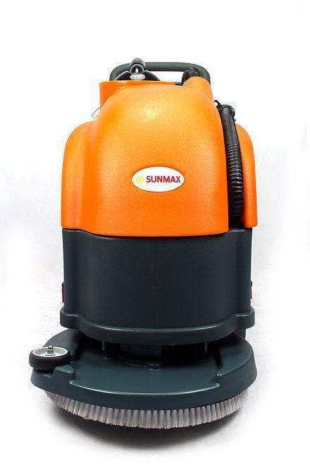 22-inch brush scrubbing path battery-powered floor scrubber for warehouse cleaning