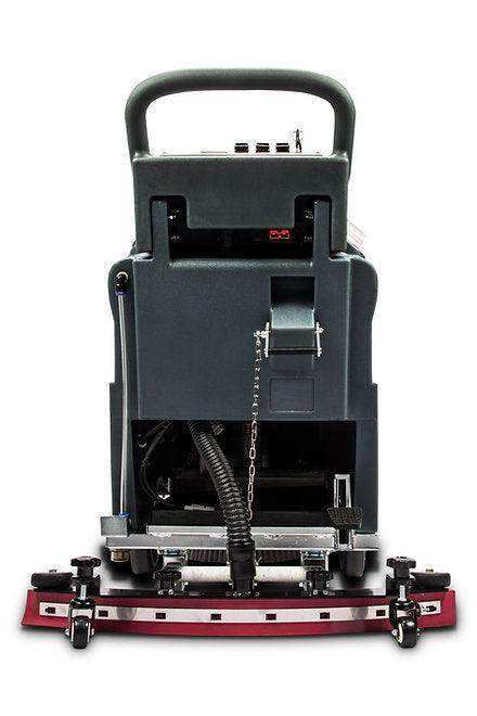 22-inch brush scrubbing path battery-powered floor scrubber machine with lithium battery for warehouse cleaning