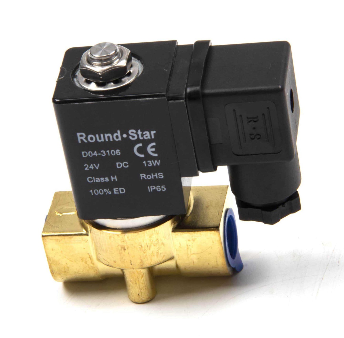 Solenoid valve 24V 13W for SUNMAX RT70 RT120 floor scrubber machines with G3/8 pipe size and IP65 rating