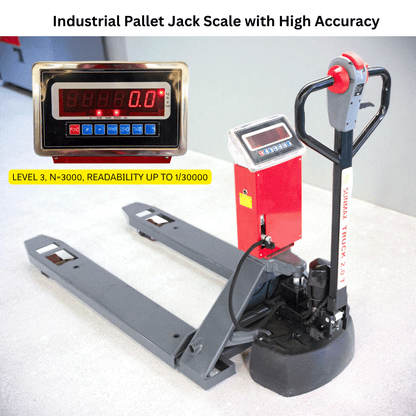PT4400W Electric Pallet Jack with built-in high-accuracy scale and electronic brake for industrial material handling