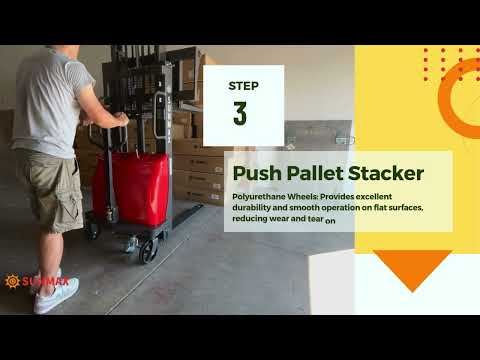 PS3300SE-2M Semi-Electric Pallet Stacker