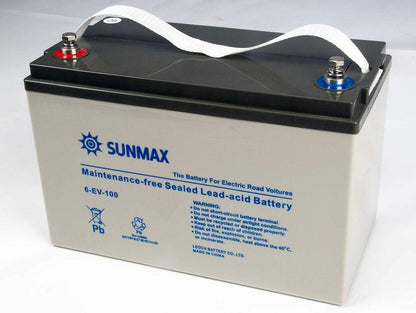 Rechargeable Batteries for Sunmax RT50 Walk - Behind Floor Scrubber Dryer, Lead - acid, 24V, Set of 2 - SUNMAXSUNMAXACCESSORIES