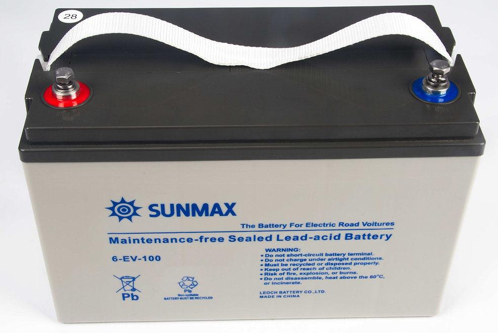 Rechargeable Batteries for Sunmax RT50 Walk - Behind Floor Scrubber Dryer, Lead - acid, 24V, Set of 2 - SUNMAXSUNMAXACCESSORIES