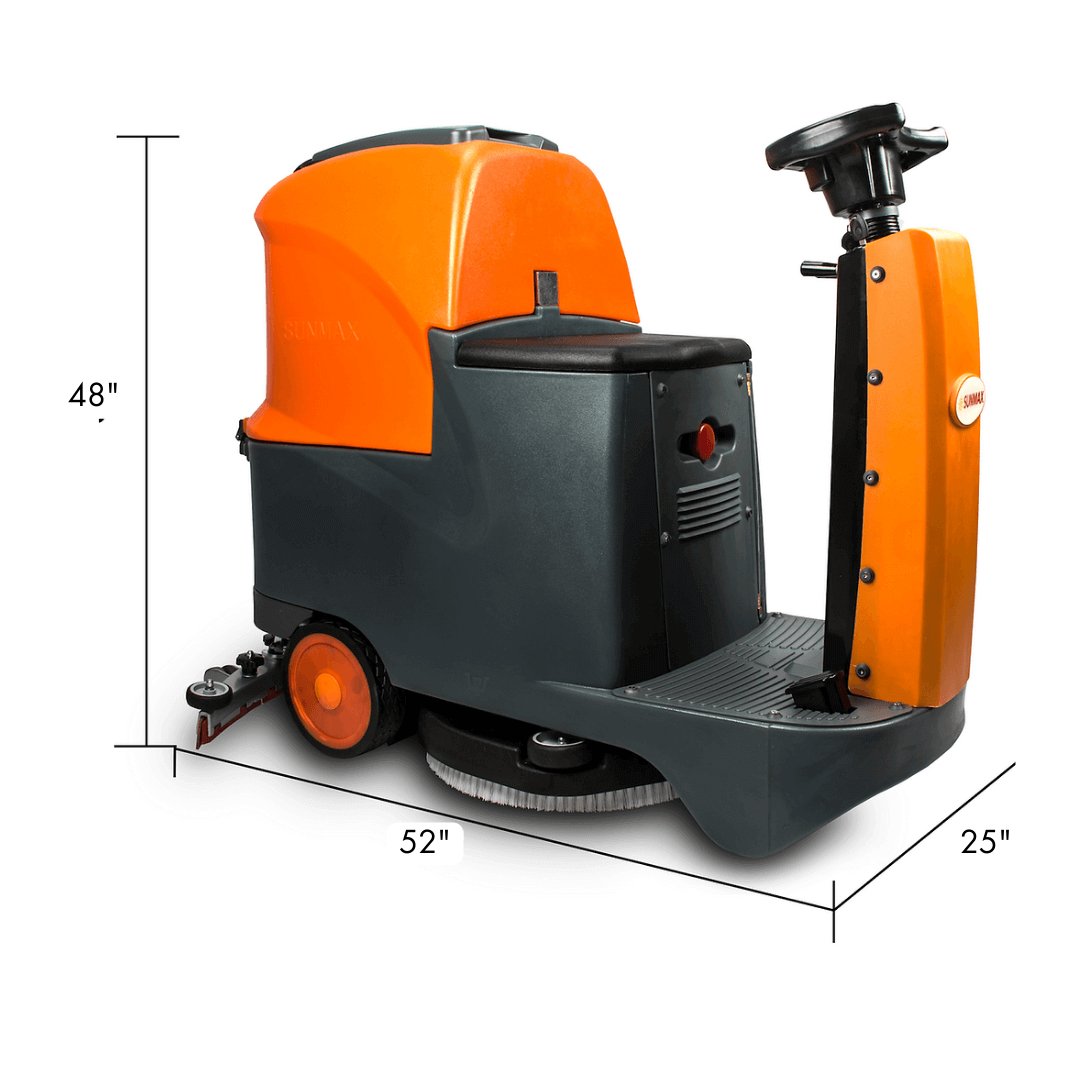 RT70+ Ride - On Floor Scrubber Machine, Lithium Battery, 22" Cleaning Path, 48000 Sqft/h Working Efficiency - SUNMAXSUNMAXCleaning Machine